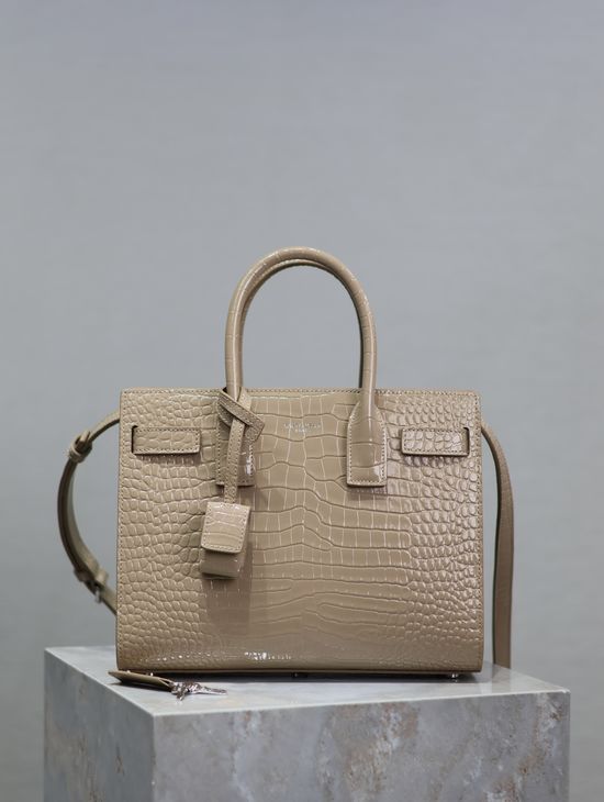 Yves Saint Laurent Sac De Jour Embossed Handbag 421863