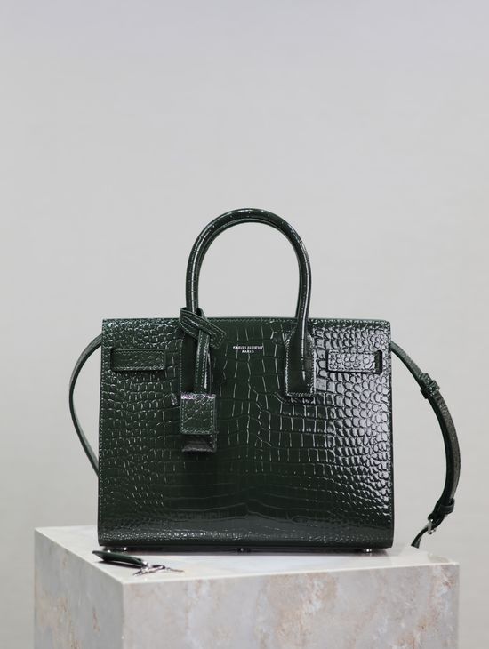 Yves Saint Laurent Sac De Jour Embossed Handbag 421863