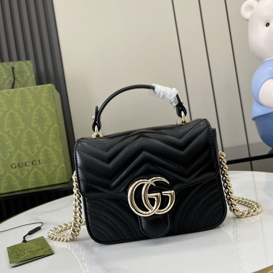 Gucci GG Marmont Mini Black Handbag 811238