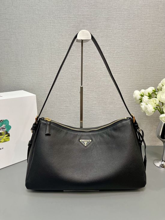 Prada Hobo Soft Leather Shoulder Bag 1BC228