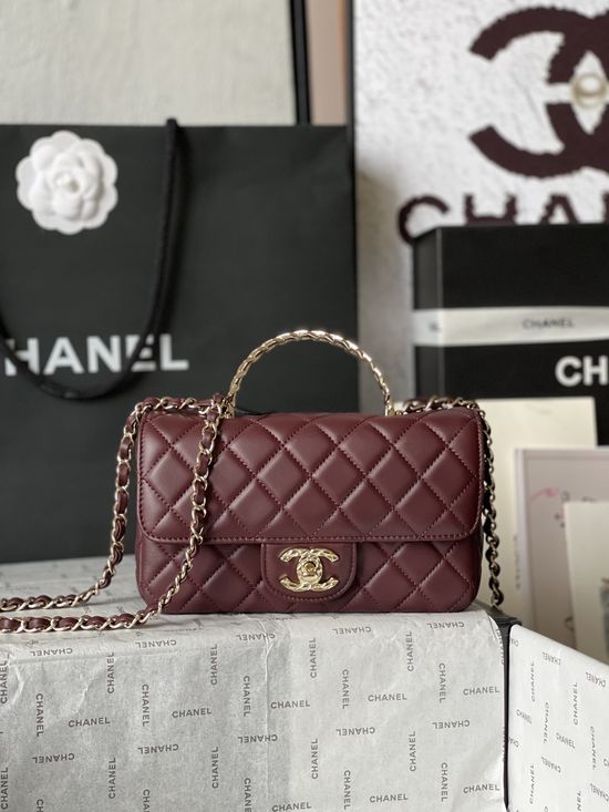 Chanel CF Mini Leather Handle Bag AS4924