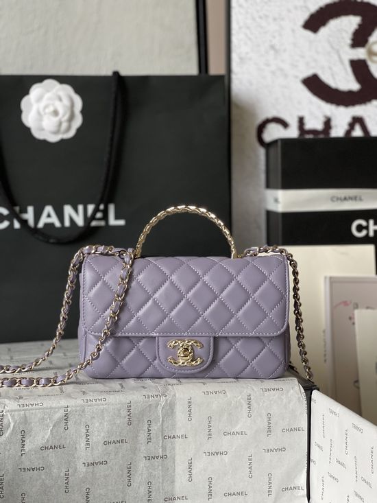 Chanel CF Mini Leather Handle Bag AS4924