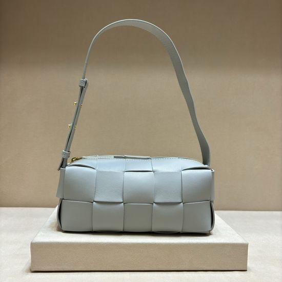 Bottega Veneta Brick Cassette Woven Sheepskin Shoulder Bag 9305