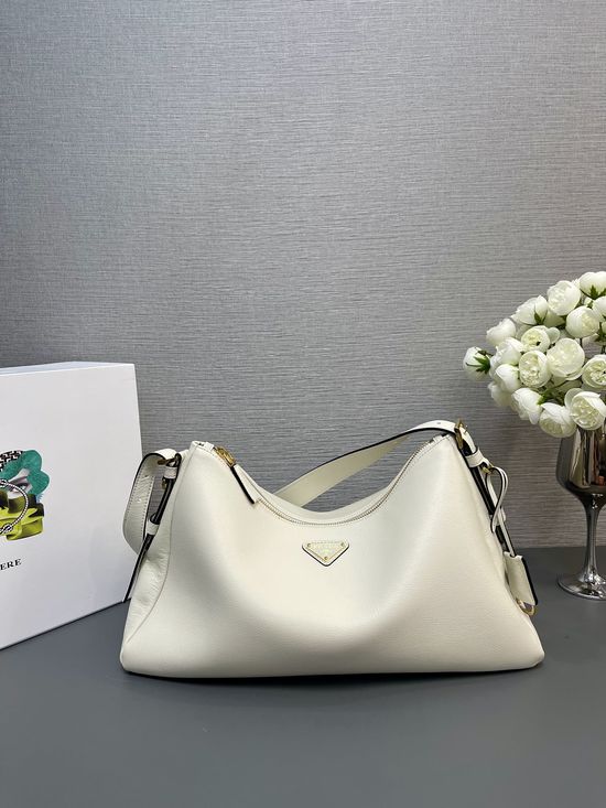 Prada Hobo Soft Leather Shoulder Bag 1BC228
