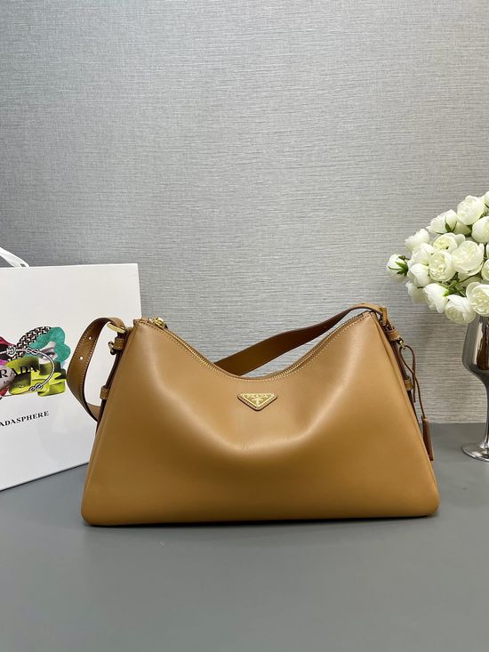 Prada Hobo Soft Leather Shoulder Bag 1BC228