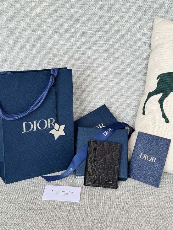 Christian Dior Saddle Bifold Card Holder 2ESCH138