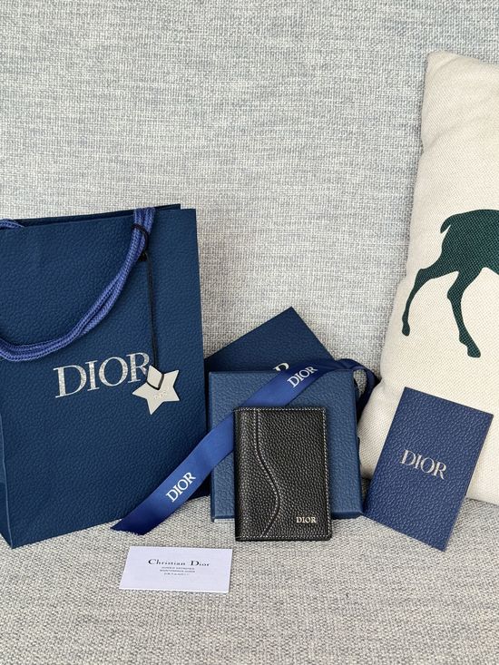Christian Dior Oblique Saddle Card Holder 2ESCH138