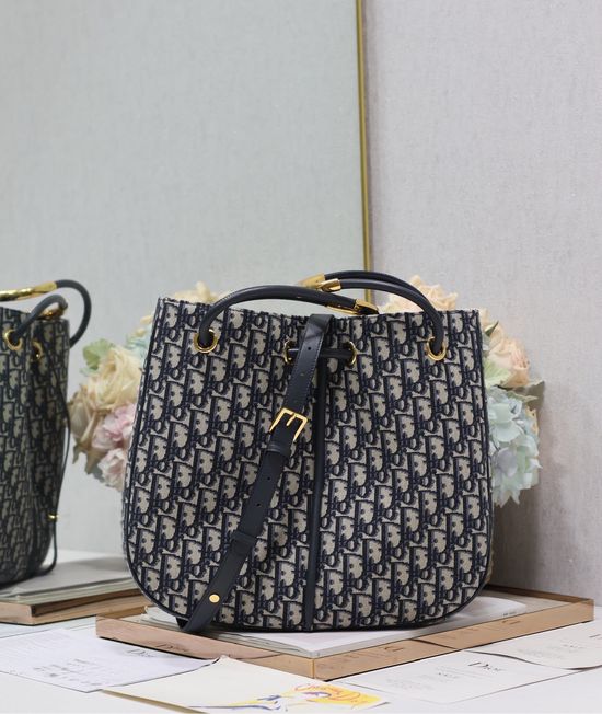 Christian Dior Nolita Obliaue Print Large Handbag 2312