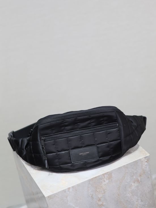 Yves Saint Laurent Plaid Nylon Waist Bag 581375