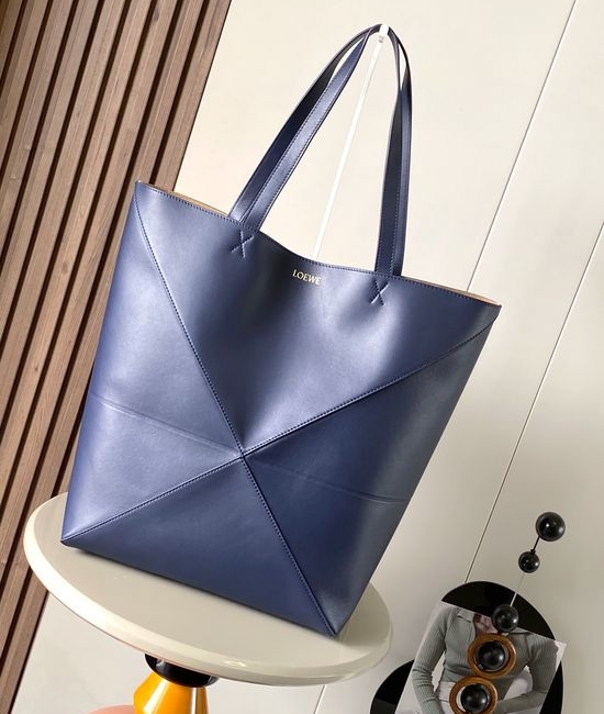 Loewe Puzzle Fold Tote Glossy Leather 9033