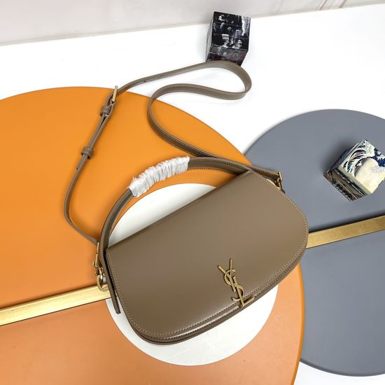 Yves Saint Laurent VOLTAIRE Box Leather Satchel Bag 787671