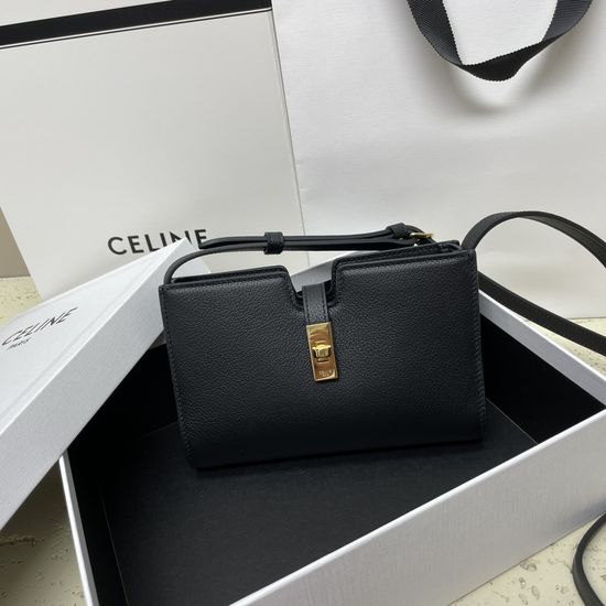 Celine Mini 16 Textured Crossbody Bag 100443
