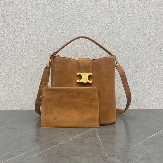 Celine Louise Suede Bucket Bag 116613