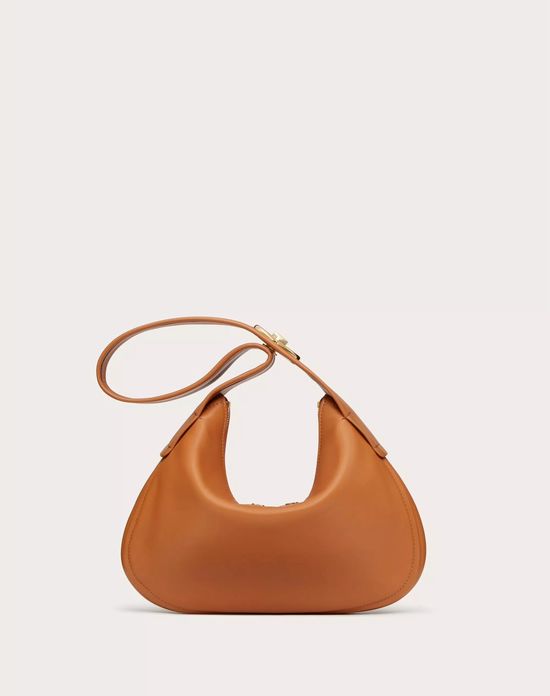Valentino Hobo Shoulder Logo Leather Bag 9055