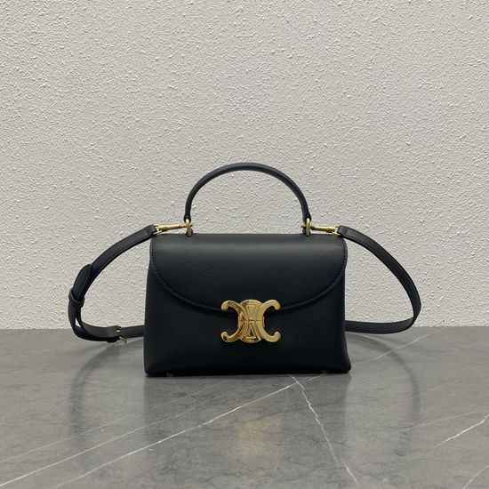 Celine Triomphe Kelly Handbag 118113 Black