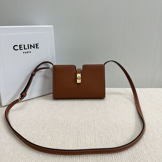 Celine Mini 16 Litchi Grain Crossbody Bag 100443
