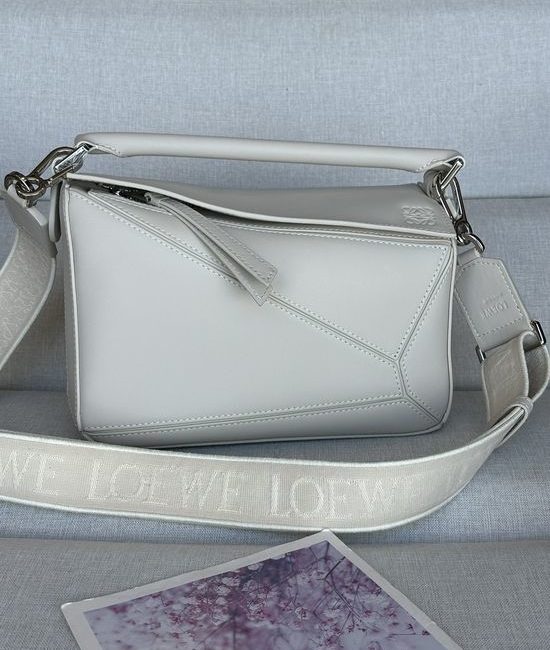 Loewe Puzzle Small Satin Leather Bag 7701