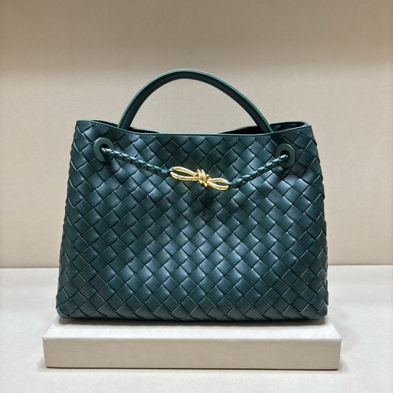 Bottega Veneta Andiamo Woven Leather Handbag 8463