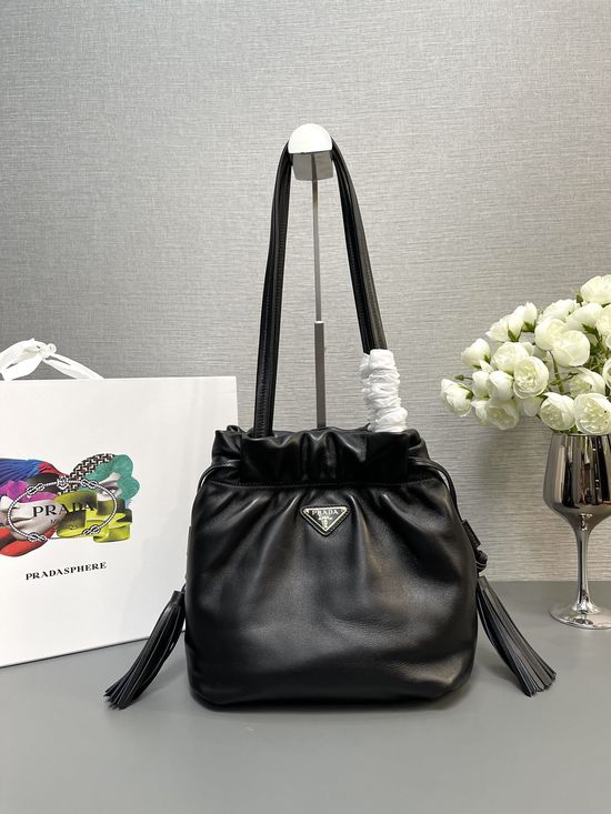Prada Drawstring Bucket Bag 1BG541