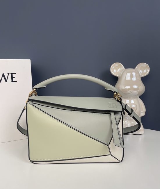 Loewe Puzzle Grained Calfskin Geometric Handbag 9005