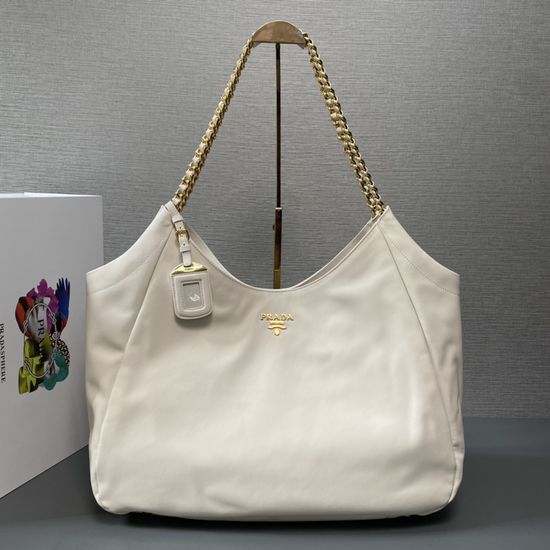 Prada Tote Bag Gold Hardware Genuine Leather 1BA638 13047