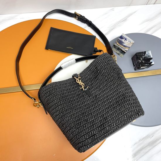 Yves Saint Laurent LE 37 Woven Bucket Bag 773991
