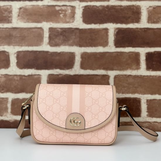 Gucci Original Quality Grey Pink Handbag 772239