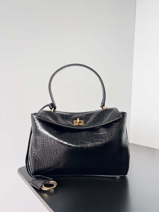 Balenciaga Rodeo Large Leather Tote Bag