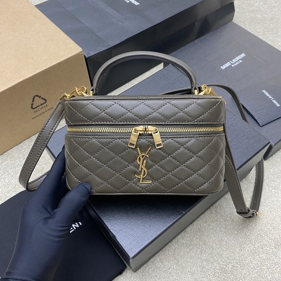 Yves Saint Laurent Quilted Leather Shoulder Clutch 766731