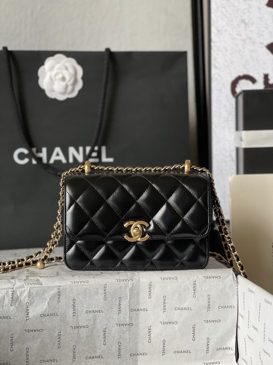 Chanel Small Golden Bead Flap Bag AS2615