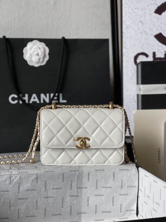 Chanel Small Golden Bead Flap Bag 11525