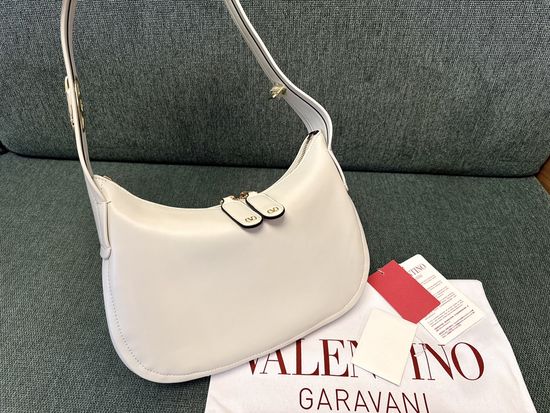 Valentino Hobo Shoulder Bag with Logo Accent 9055