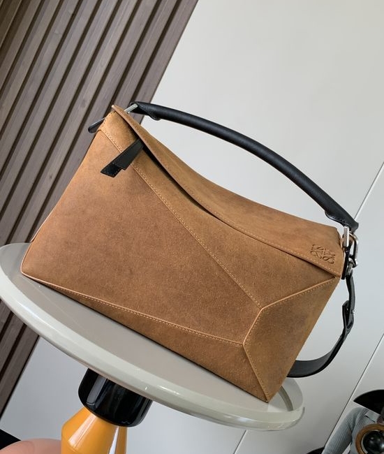 Loewe Puzzle Suede Large Shoulder Bag 4958