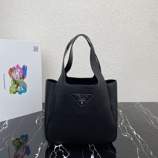 Prada Panier Leather Bucket Tote Bag 1BG335