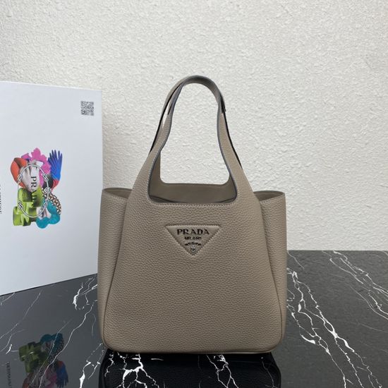 Prada Panier Leather Bucket Tote Bag 1BG335