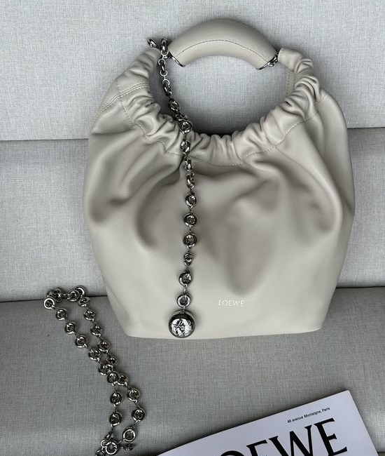 Loewe Squeeze Small Nappa Leather Chain Handbag 3901
