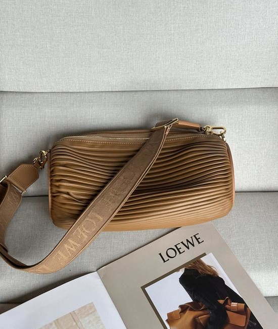 Loewe Pleated Nappa Leather Pouch with Tassel 9752