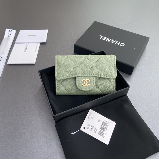 Chanel Wallet Caviar Leather with Inner Zipper AP0219