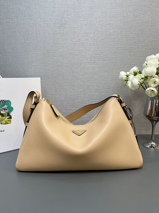 Prada Hobo Soft Leather Shoulder Bag 1BC228