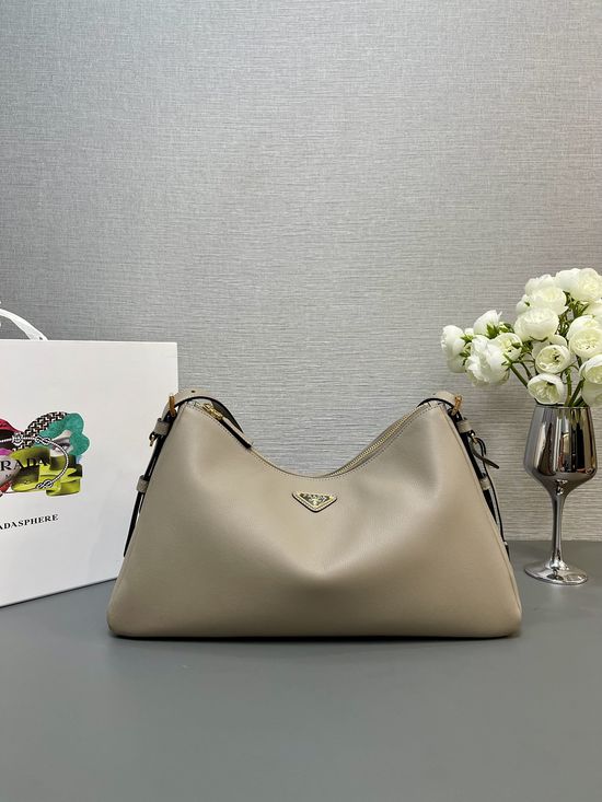 Prada Hobo Soft Leather Shoulder Bag 1BC228