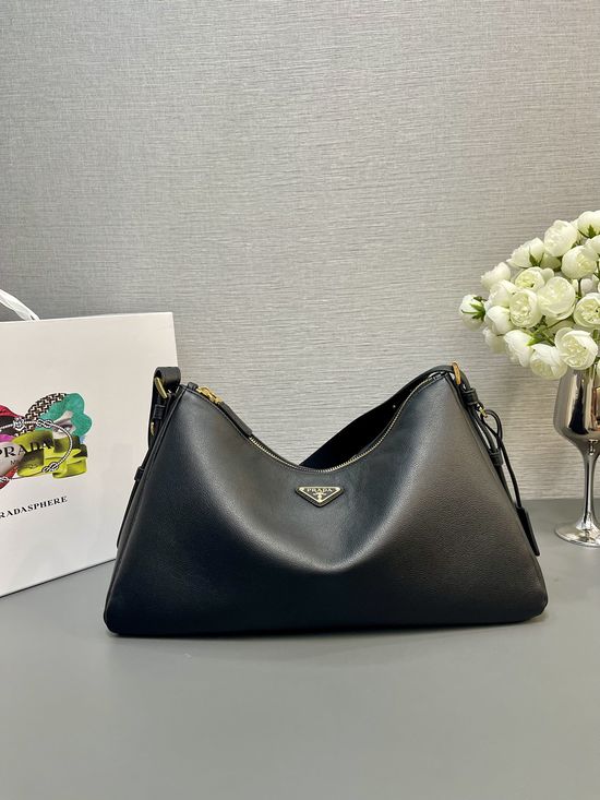 Prada Hobo Soft Leather Shoulder Bag 1BC228
