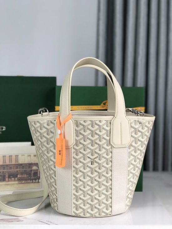 Maison Goyard Belharra Sand Canvas Beach Bag 8141