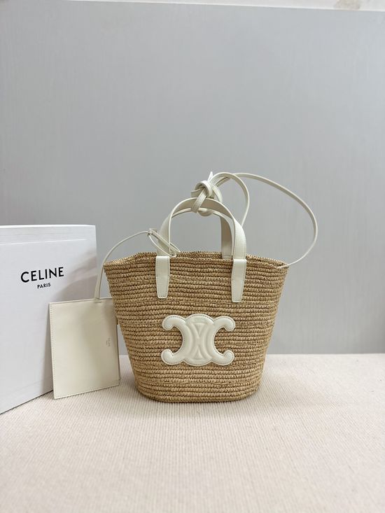 Celine Teen Woven Basket Handbag 115802
