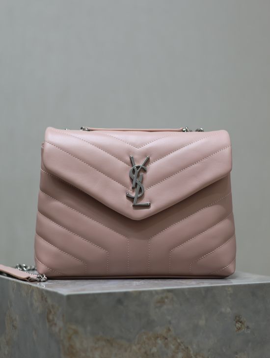 Yves Saint Laurent Loulou Pink Leather Bag 494699