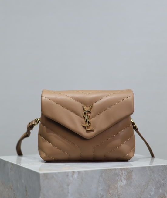 Yves Saint Laurent YSL Loulou Classic Caramel Leather Bag 467072