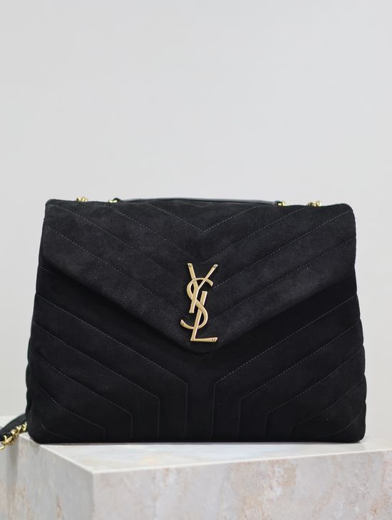 Yves Saint Laurent Loulou Matte Black Shoulder Bag 487216