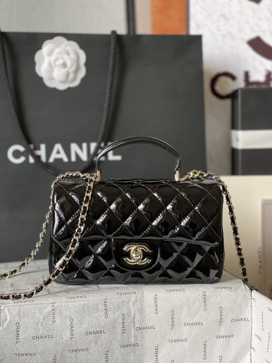 Chanel CF Handbag Classic Patent Leather AS2431