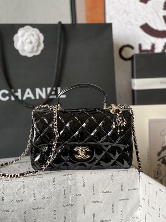 Chanel CF Handbag Patent Leather Series AS2431