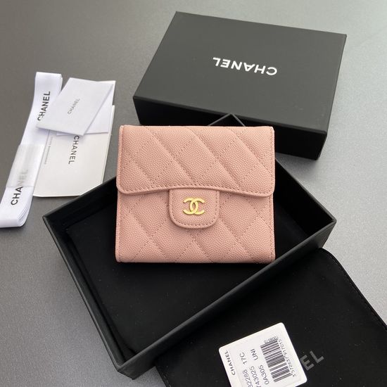 Chanel Wallet Grain Embossed Leather 82288