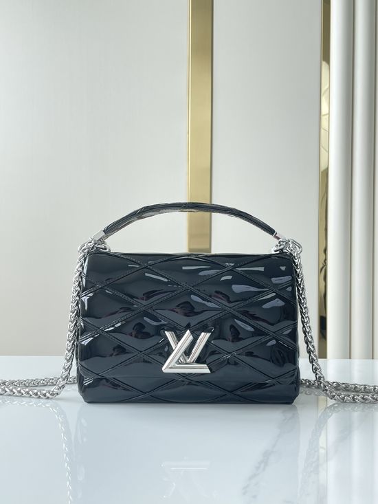 Louis Vuitton TWIST Leather Chain Crossbody Bag M25046